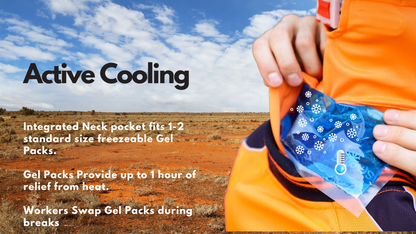 Cooling Face mask. Freeze gel pack for neck cooling